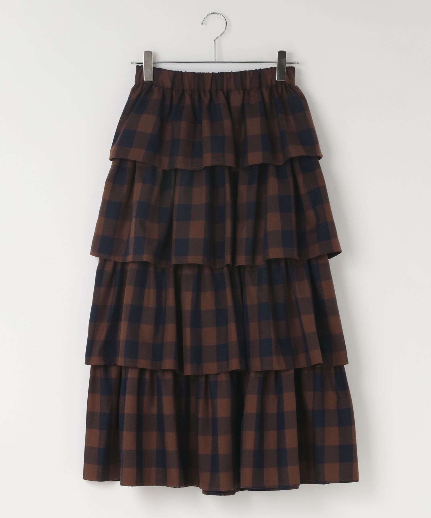 LOWRYS FARM「チェックティアードスカート」|スカート|
