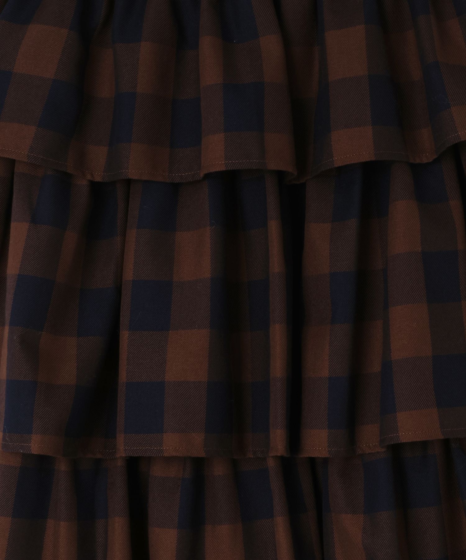 LOWRYS FARM「チェックティアードスカート」|スカート|