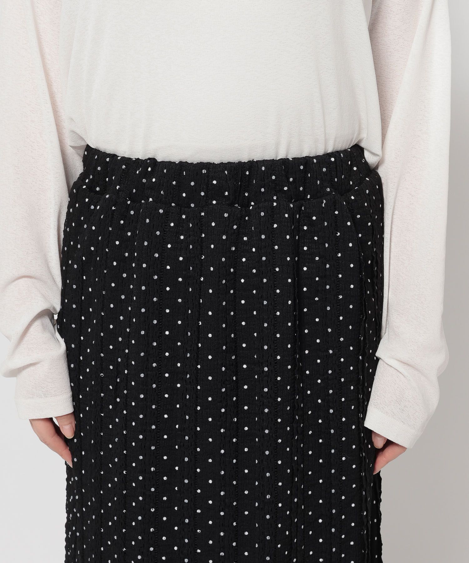 LOWRYS FARM「チビフリルカットタイトスカート」|スカート|