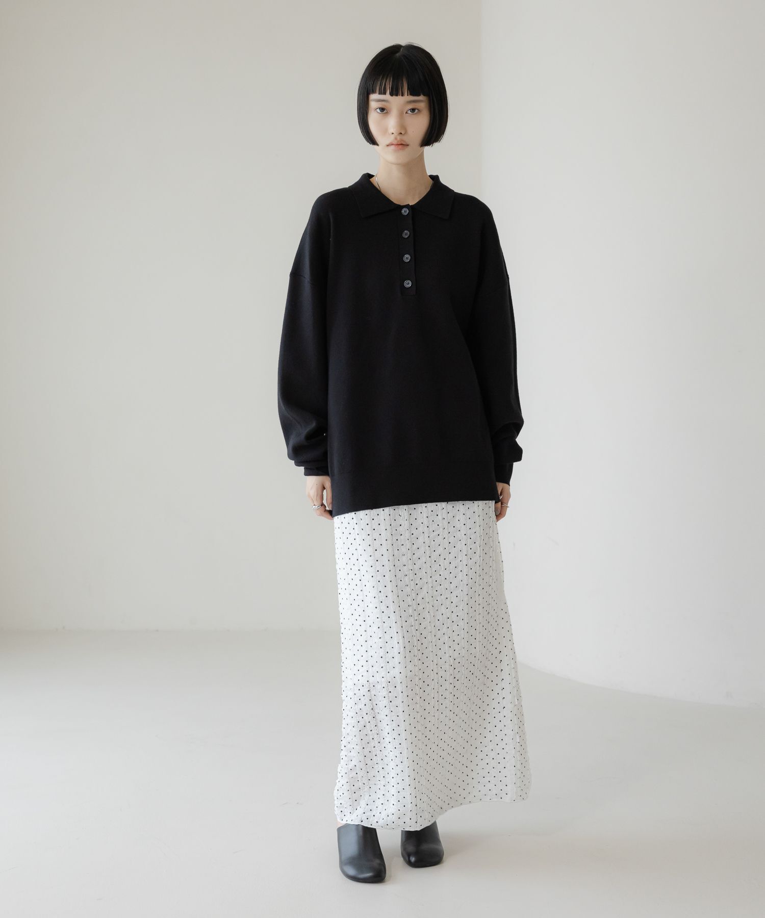 LOWRYS FARM「チビフリルカットタイトスカート」|スカート|