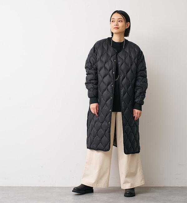 collex「【TAION】 オーバーサイズ ダウン ロングジャケット」|ダウン|ブラック