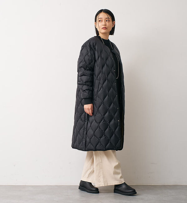 collex「【TAION】 オーバーサイズ ダウン ロングジャケット」|ダウン|