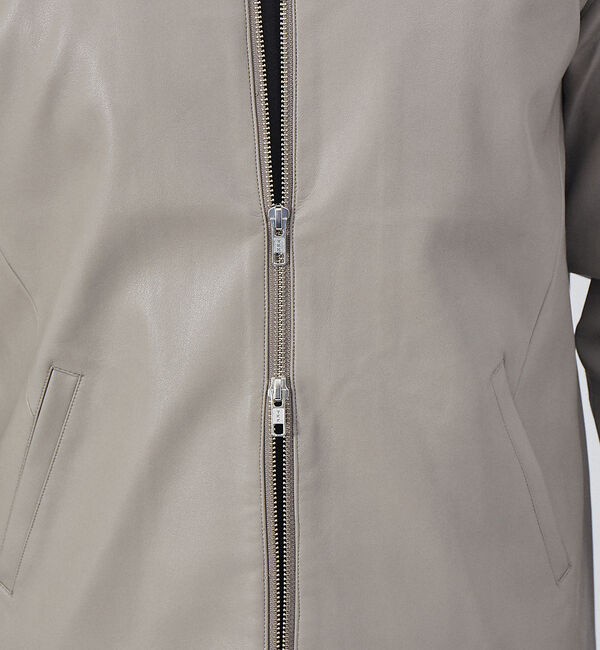 ABAHOUSE「【定番】ネオレザー シングル ライダース」|ライダースジャケット|