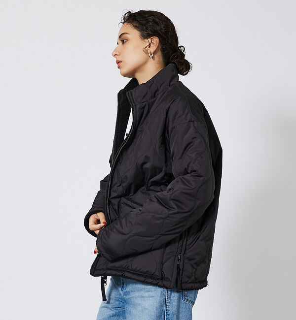 ABAHOUSE「WEB限定【TAION/タイオン】MILITARY RIVERSIBLE HI」|ダウン|ブラック