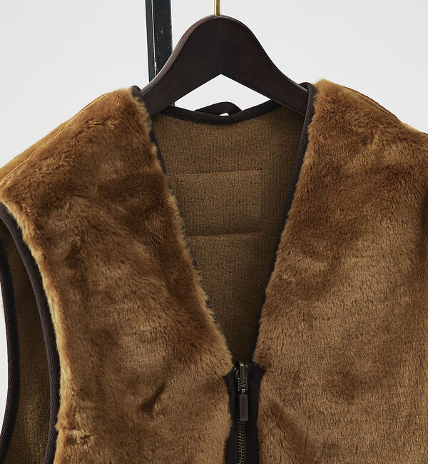 ABAHOUSE「【BARBOUR / バブアー】フロントジップ ファー ライナー ベスト」|ベスト・ジレ|