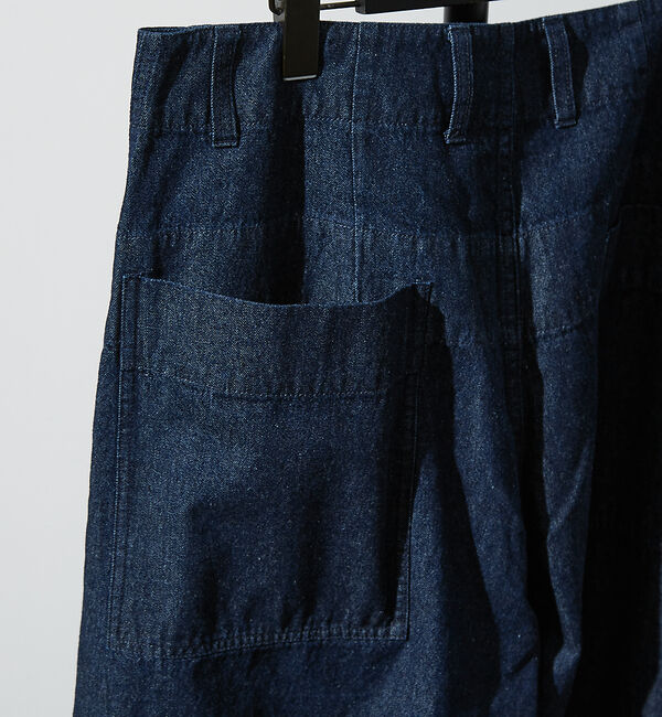 ABAHOUSE「【ヴィンテージ加工】 LIGHT CURVED DENIM /ワイドデニム/ライ」|デニム|