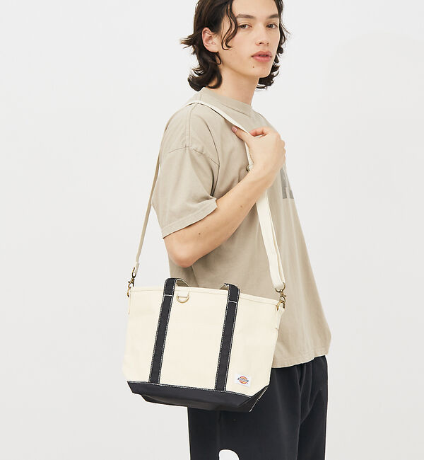 ABAHOUSE「【DICKIES/ディッキーズ】AUTHENTIC CANVAS TOTE S」|トートバッグ|ブラック