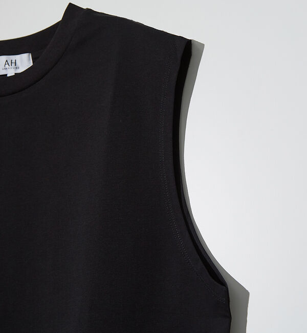 ABAHOUSE「【SORONA】接触冷感 ノースリーブ Tシャツ」|キャミソール|