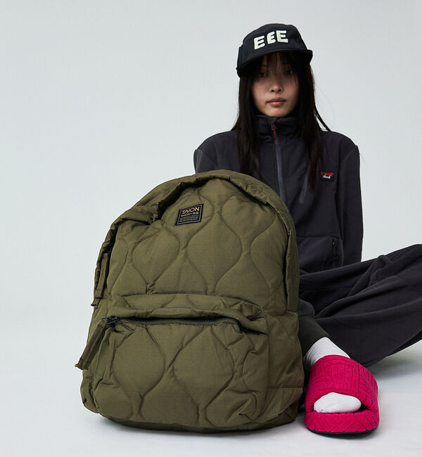 ABAHOUSE「【TAION/タイオン】ミリタリー ダウンバッグパック/ダウン/リュック/ユニセ」|リュック|グリーン系その他1