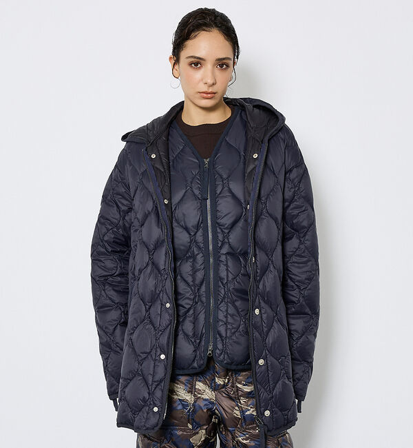 ABAHOUSE「【TAION / タイオン】ミリタリー M65 Wジップ ダウンパーカー/ダウン」|ダウン|ダークネイビー