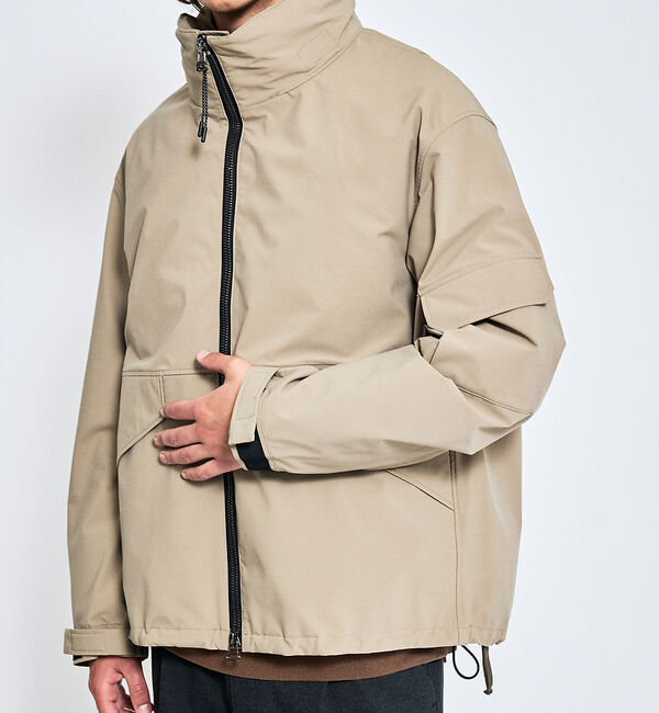 ABAHOUSE「TAIONライナー スタンドカラー　シェルジャケット / ショートブルゾン」|ブルゾン・スタジャン|