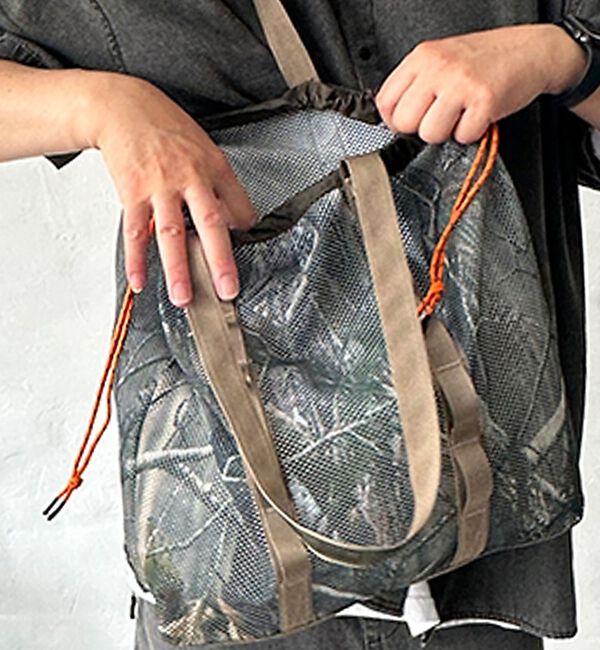 ABAHOUSE「【WEEKEND(ER)/ウィークエンダー】WKD　MESH　TOTE/ウィーク」|トートバッグ|