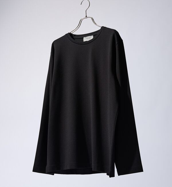 ABAHOUSE「【SMART CLOSET】抗菌防臭 ポンチクルーネック 長袖Tシャツ」|Tシャツ・カットソー|