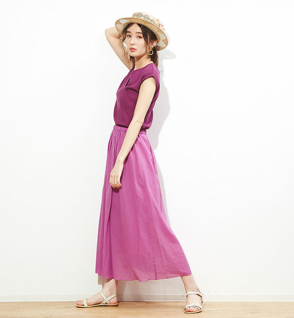 Rouge vif「ギャザーロングスカート」|スカート|