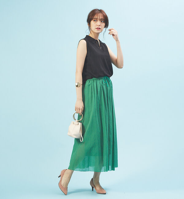 Rouge vif「ギャザーロングスカート」|スカート|