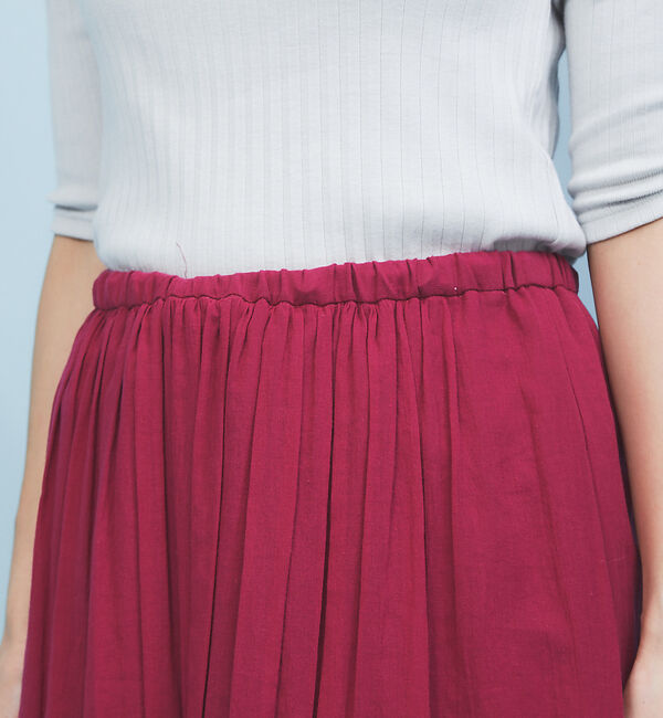 Rouge vif「ギャザーロングスカート」|スカート|