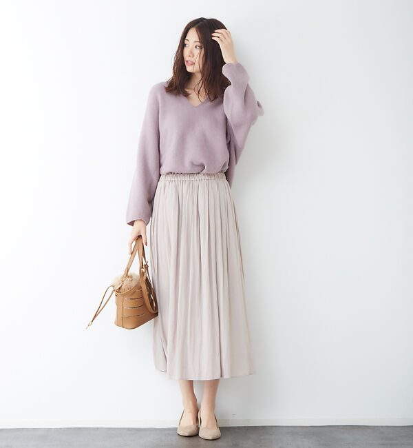 Rouge vif「ドビーギャザースカート」|スカート|