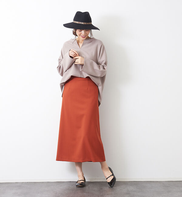 Rouge vif「ウール混セミフレアスカート」|スカート|