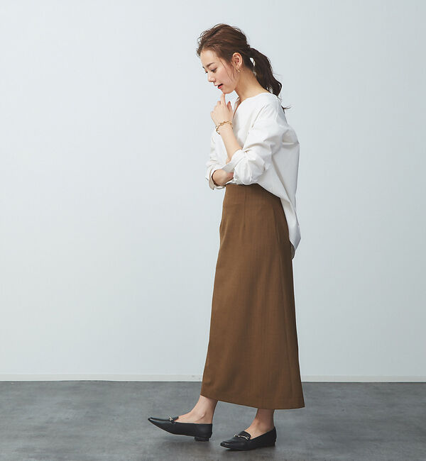 Rouge vif「ウール混セミフレアスカート」|スカート|