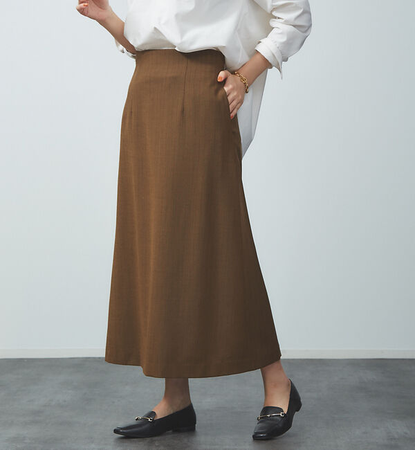 Rouge vif「ウール混セミフレアスカート」|スカート|