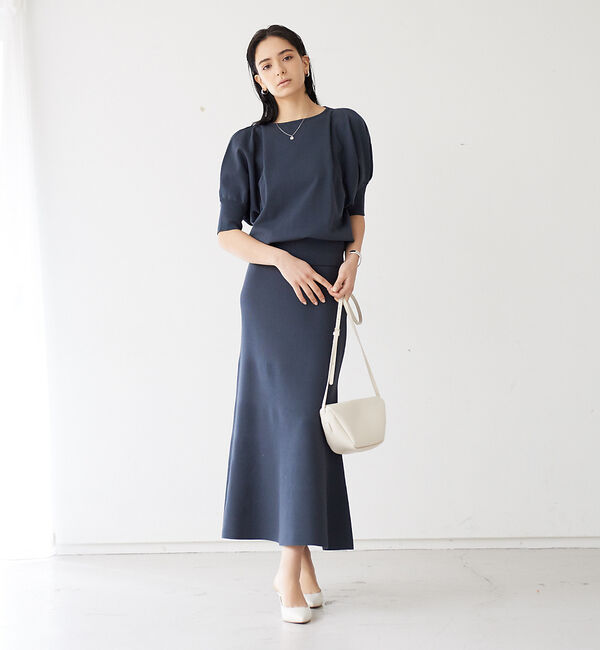 Rouge vif「【セットアップ対応】フレアニットスカート」|スカート|