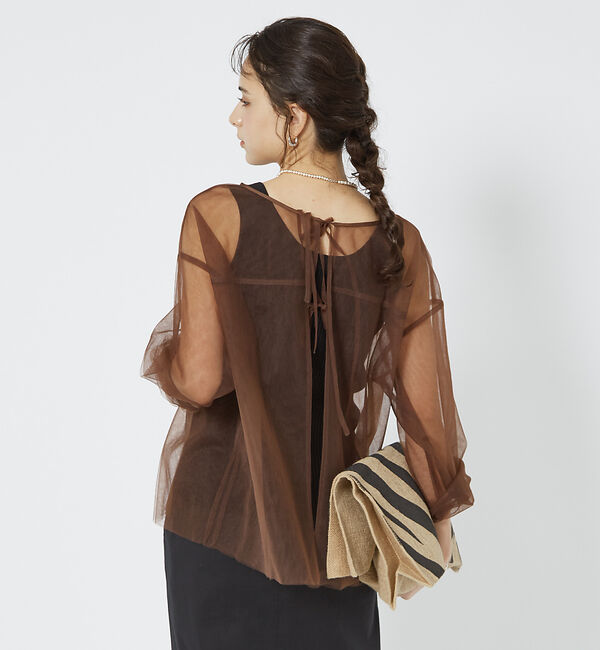 Rouge vif「2WAYチュールシアーブラウス」|シャツ・ブラウス|