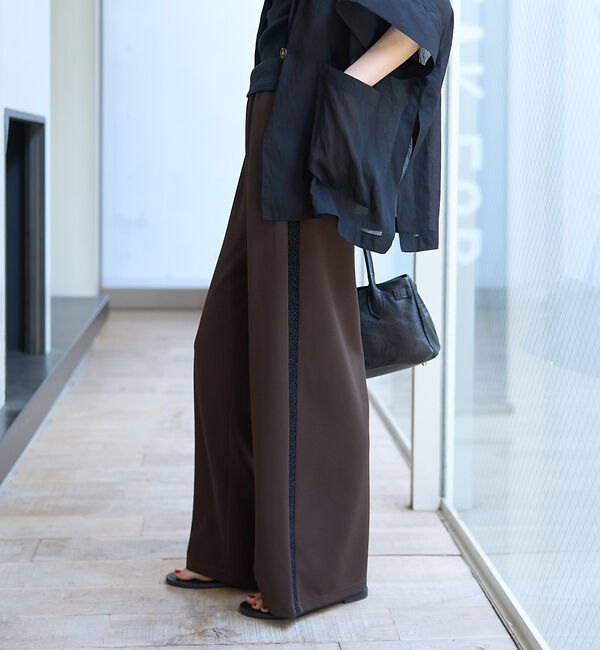 Rouge vif「カットジャージサイドラインパンツ」|その他|