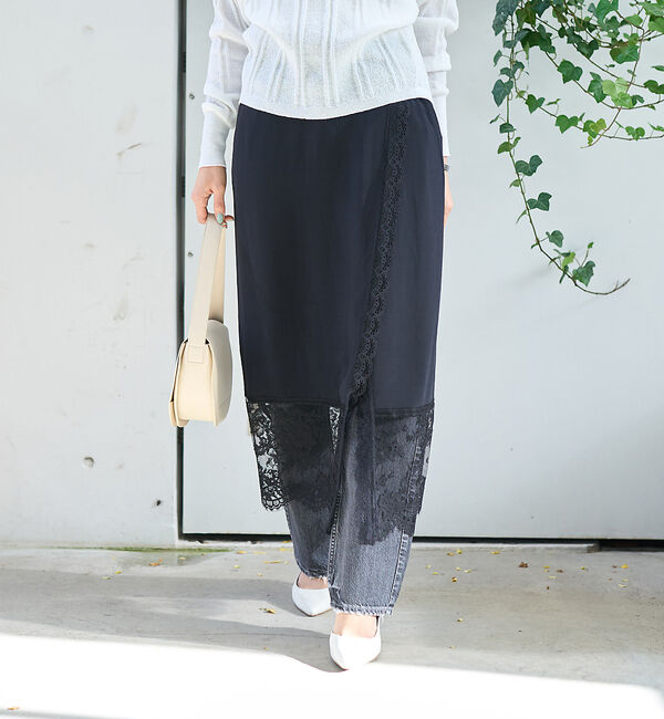 Rouge vif「裾レース巻きスカート」|スカート|