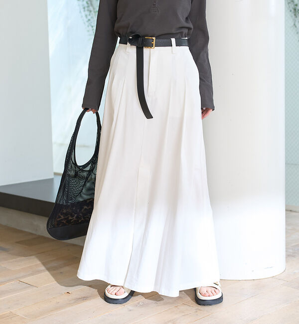 Rouge vif「タックフレアマキシスカート」|スカート|