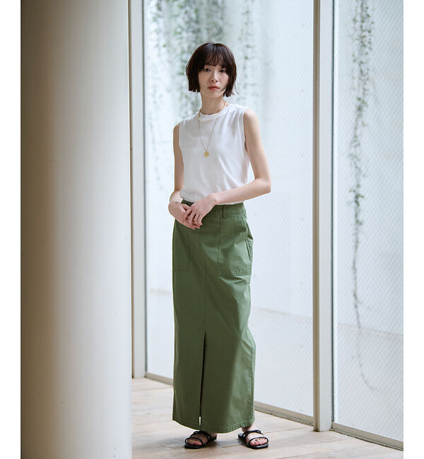 Rouge vif「【MICA&DEAL/マイカアンドディール】ミリタリースカート / スリット /」|スカート|