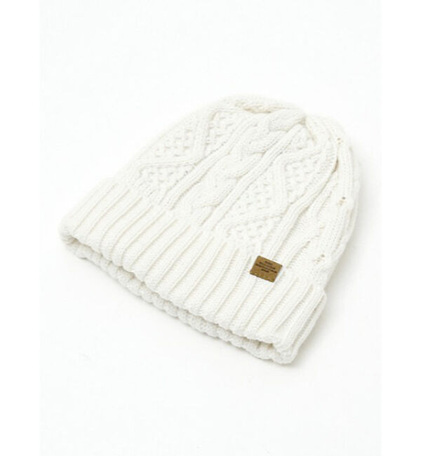 Rouge vif「【RUBEN/ルーベン】ケーブル裏ボアニット帽/RUS-7092【WEB限定】」|その他|アイボリー