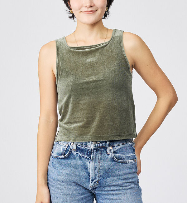 Rouge vif「【Keena/キーナ】ベルベットタンクトップス/トップス/ベロア/レイヤード【W」|キャミソール|