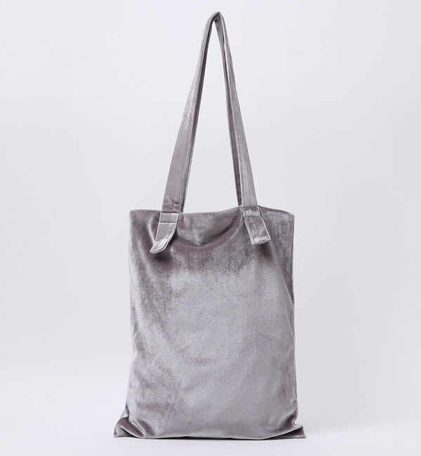 Rouge vif「【Keena/キーナ】ベルベットトート/バッグ/トート/お出かけ【WEB限定】」|トートバッグ|グレー