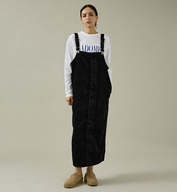 Rouge vif「【157&times;WOADBLUE】オーバーオールスカート/デニム/コットン【WEB限定」|スカート|