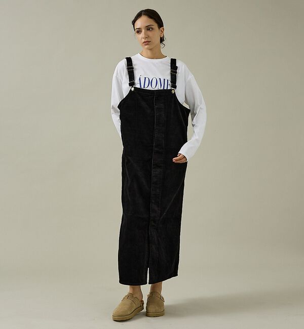 Rouge vif「【157&times;WOADBLUE】オーバーオールスカート/デニム/コットン【WEB限定」|スカート|