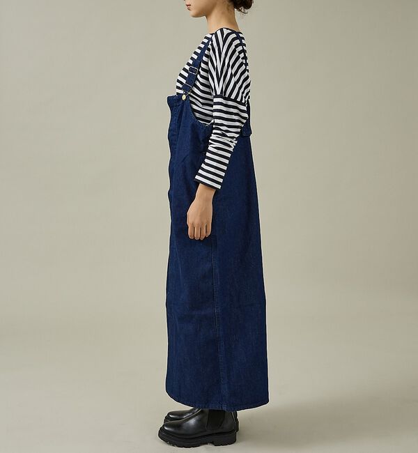 Rouge vif「【157&times;WOADBLUE】オーバーオールスカート/デニム/コットン【WEB限定」|スカート|