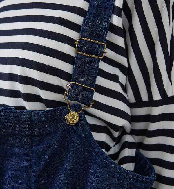 Rouge vif「【157&times;WOADBLUE】オーバーオールスカート/デニム/コットン【WEB限定」|スカート|