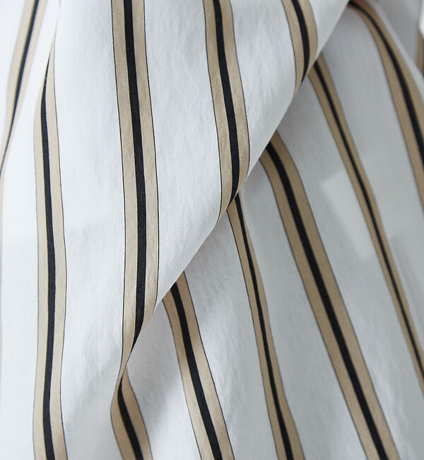 qualite「【ITALY MANTECO社】ストライプオーバーコート」|その他|