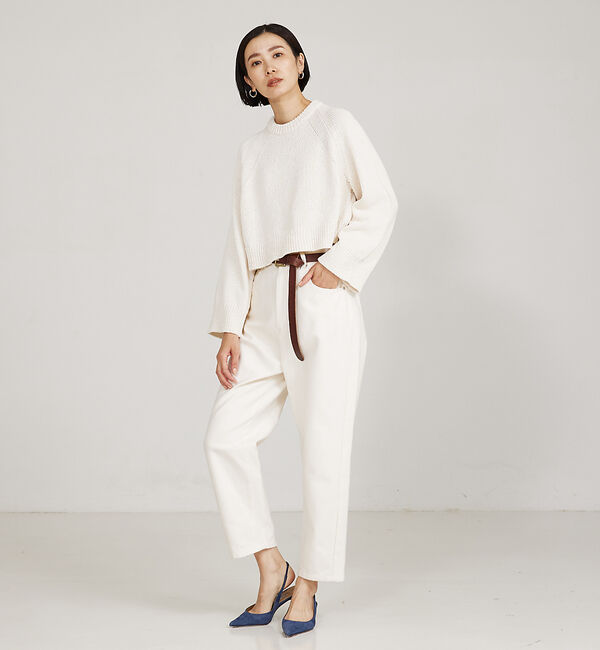 qualite「＜ITALY＞コンパクトローゲージニット」|ニット・セーター|