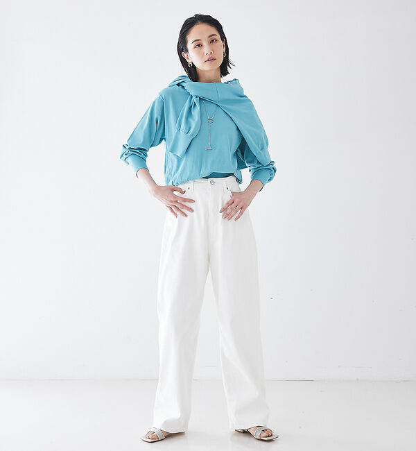 qualite「【YANUK】ルーズストレートデニムパンツ JOAN」|デニム|