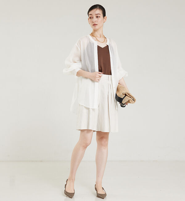 qualite「サテンキャミソール」|キャミソール|