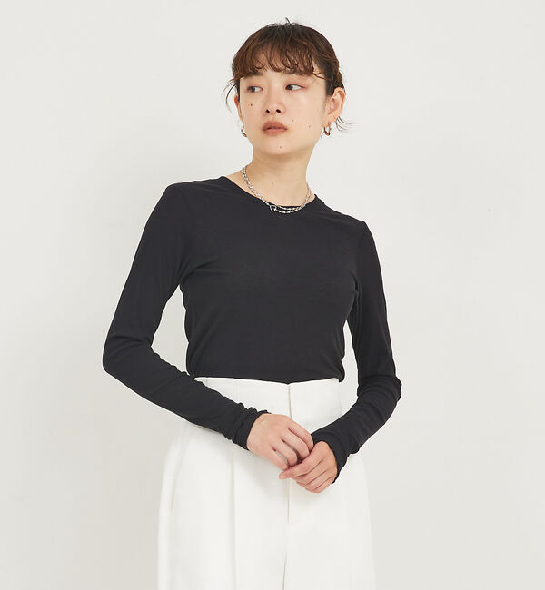 qualite「強撚フライスクルーロンT」|スウェット・ジャージ|