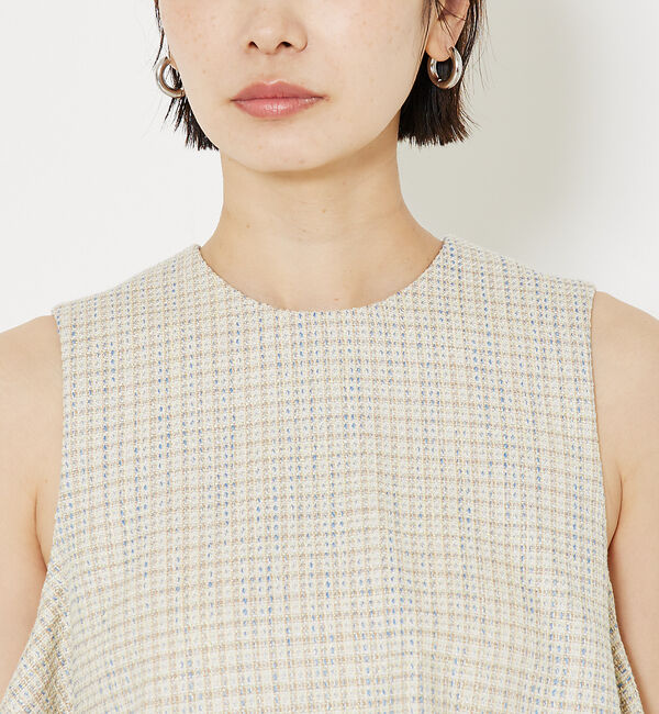 qualite「ミックスカラーツイードノースリーブ」|キャミソール|