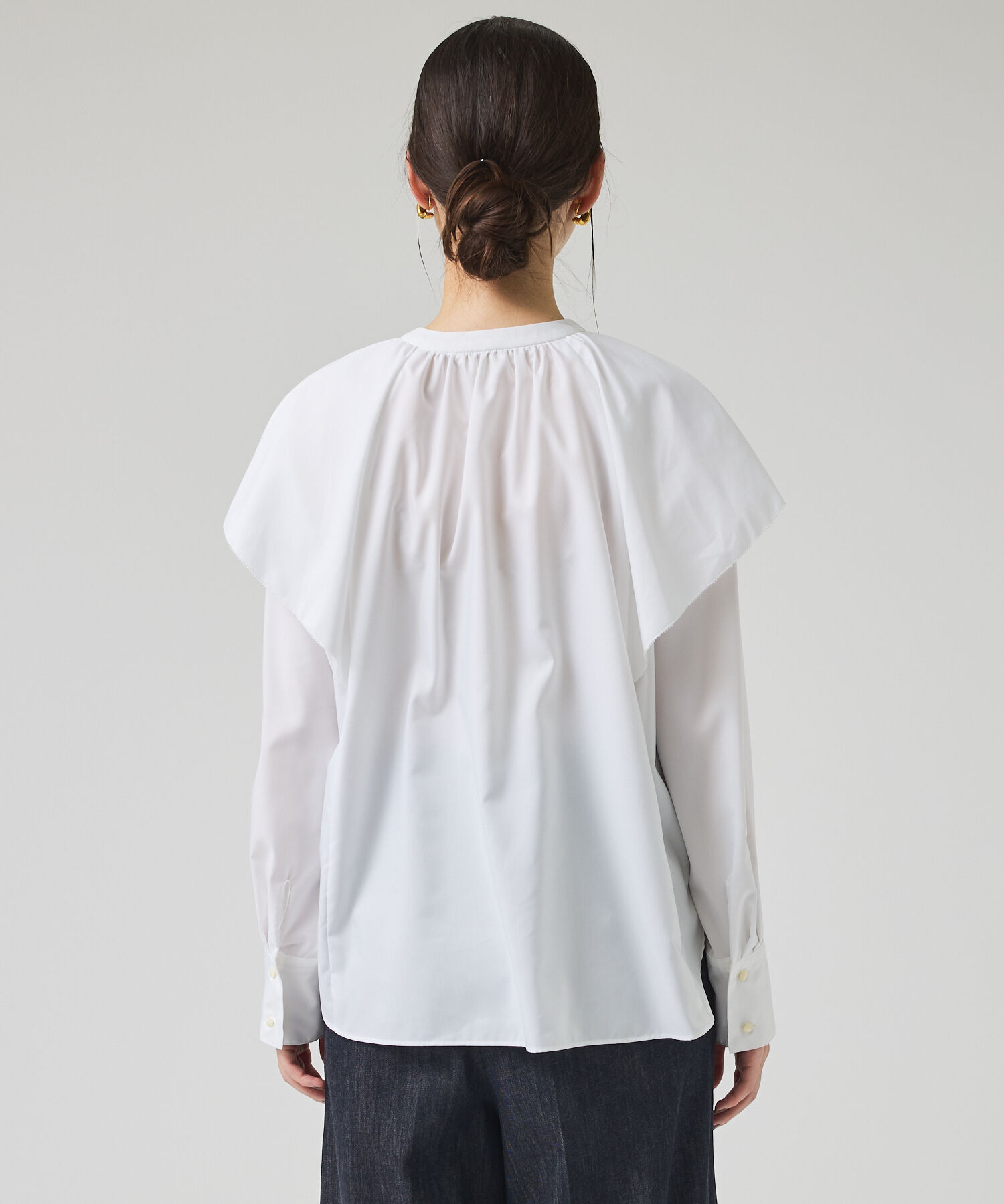 qualite「ラッフルショールブラウス」|シャツ・ブラウス|