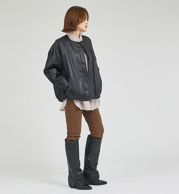 qualite「【REMME】カバーロングウェッジ/ロングブーツ」|ショートブーツ|