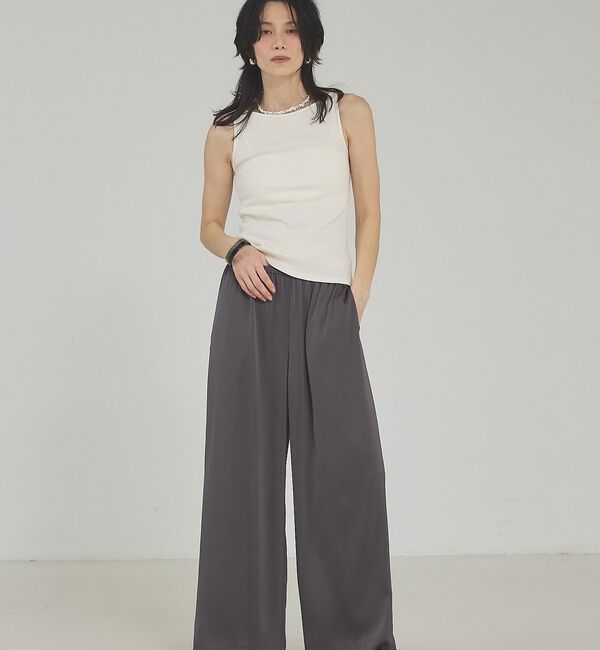 qualite「ラメテレコタンク【予約】」|キャミソール|