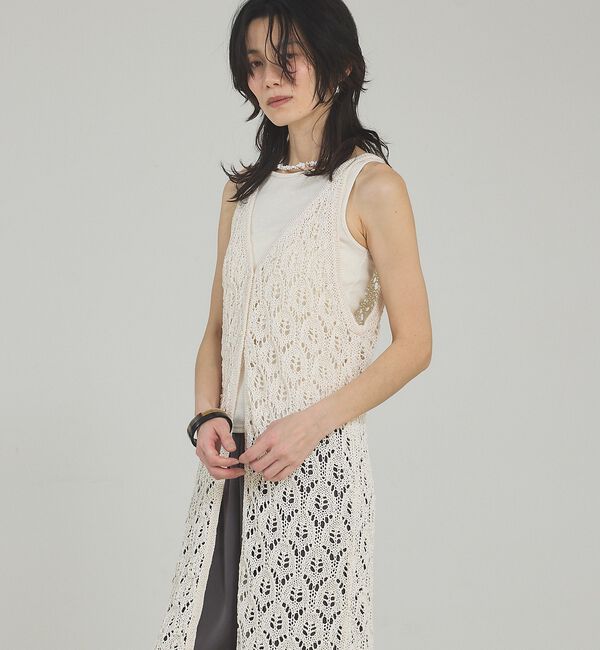 qualite「ラメテレコタンク【予約】」|キャミソール|