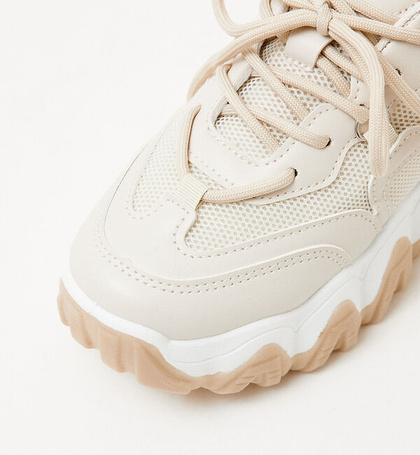 AU BANNISTER「【LAROUTE/軽量】レースアップ 厚底スニーカー」|スニーカー|