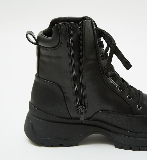 AU BANNISTER「【販売店舗限定】レースアップ厚底ブーツ」|ショートブーツ|