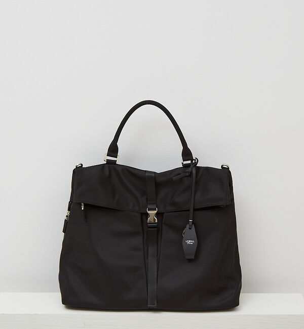 LOWELL things「Ability/ナイロンBELTEDワンハンドルトートバッグ」|トートバッグ|ブラック